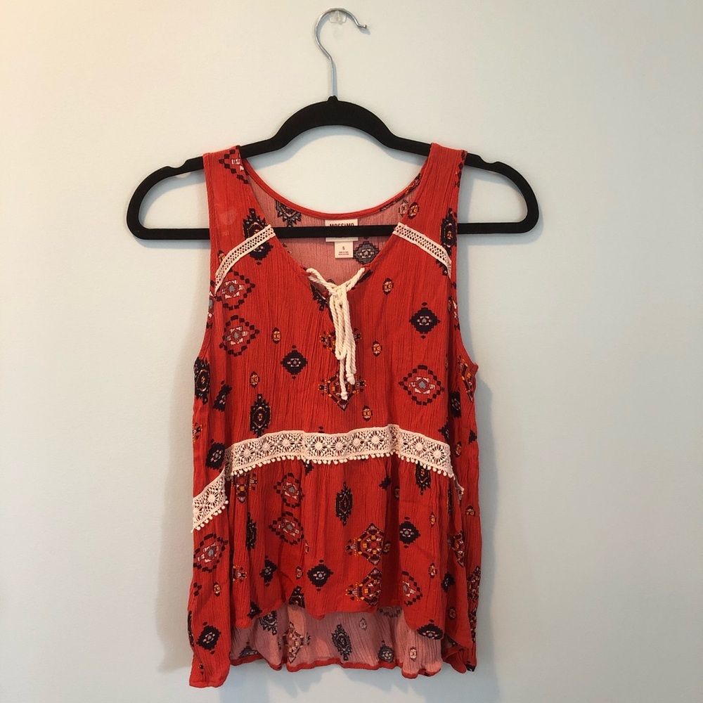 Target Mossimo: orange boho tank!